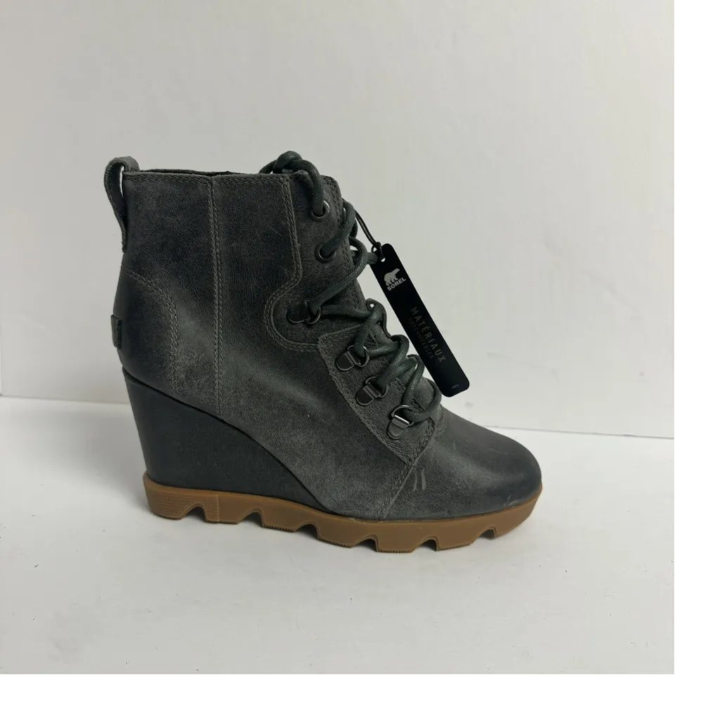 Sorel Womens Joan Uptown Lace Boot Gray Size 7.5 M